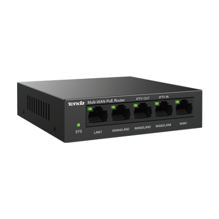 Router 5 x RJ45 1G (4 x PoE Out 802.3af/at), Multi-WAN, Cloud Managed - TENDA TND-G0-5G-PoE [2]