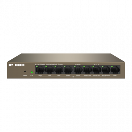 Router 8 porturi Gigabit PoE+, 95W, 1 port RJ45, Management - IP-COM M20-8G-PoE [1]