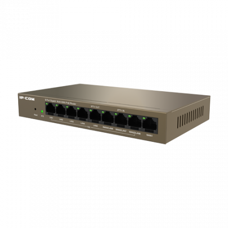 Routere - Router 8 porturi Gigabit PoE+, 95W, 1 port RJ45, Management - IP-COM M20-8G-PoE