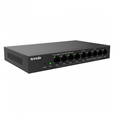 Router 8 porturi PoE+, 1 port WAN, Gigabit, Web Management - TENDA TND-G0-8G-POE [2]
