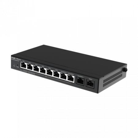 Router 8 x RJ45 1G PoE, 2 x RJ45 1G, Buget PoE 110W, Multi-WAN, Cloud Management - Ruijie RG-EG310GH-P-E [2]