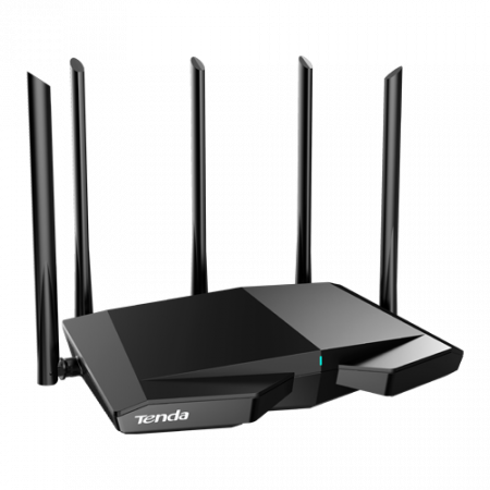 Routere - Router Wi-Fi 6e, AX5700 TriBand 2.4/5GHz/6GHz, 861+2402+2402 Mbps, 5x6dBi, 4 x Gigabit - TENDA TND-RX27-PRO