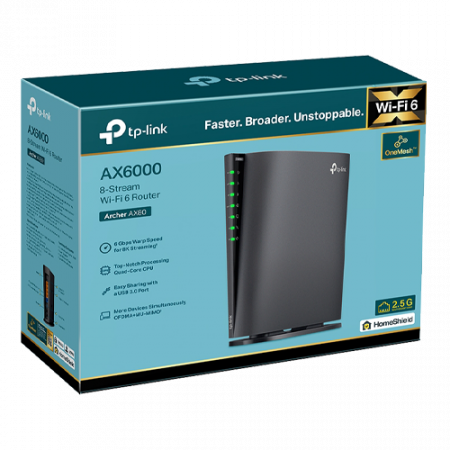 Router Wireless TP-Link Archer AX80 AX6000 Dual-Band Wi-Fi 6 Port 2.5G ArcherAX80 [3]