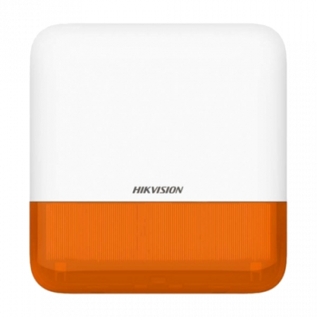 Sirene - Sirena wireless AX PRO de exterior cu flash, led Portocaliu, 868Mhz - HIKVISION DS-PS1-E-WE-O