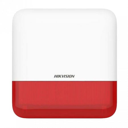 Sirene - Sirena wireless AX PRO de exterior cu flash, led Rosu, 868Mhz - HIKVISION DS-PS1-E-WE-R