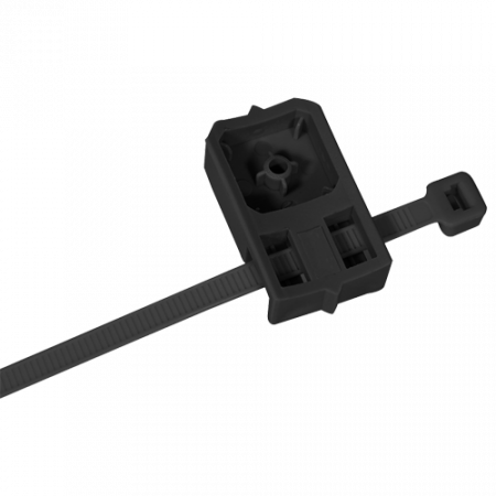 Organizatoare si accesorii - Suport cu brida plastic 4.8x286 mm TBBL negru (200 buc.) - CELO 94TBBL