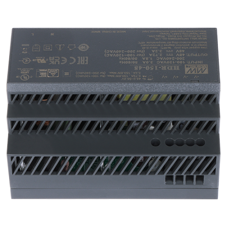 Sursa alimentare 48V DC, 3.2A, 150W, montaj sina DIN - HIKVISION DS-KAW150-4N [2]