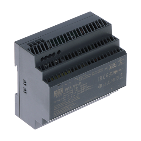 Accesorii interfoane - Sursa alimentare 48V DC, 3.2A, 150W, montaj sina DIN - HIKVISION DS-KAW150-4N