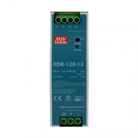 Sursa de alimentare in comutatie, 12V / 10A, sina DIN - MEAN WELL EDR-120-12 [1]