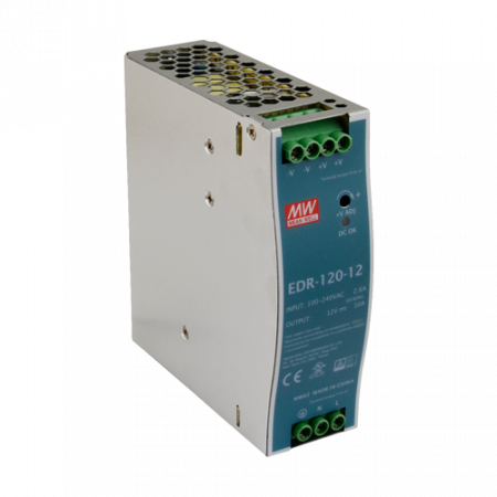 Surse de alimentare si UPS - Sursa de alimentare in comutatie, 12V / 10A, sina DIN - MEAN WELL EDR-120-12