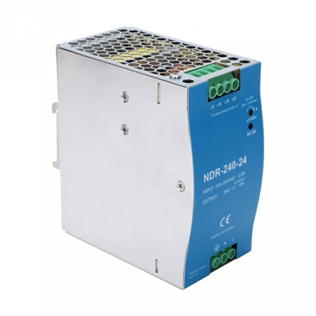 Surse de alimentare si UPS - Sursa de alimentare in comutatie, 24V / 10A, sina DIN - MEAN WELL NDR-240-24