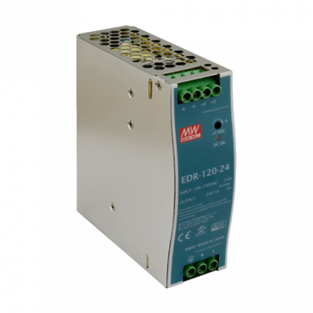 Surse de alimentare si UPS - Sursa de alimentare in comutatie, 24V / 5A, sina DIN - MEAN WELL EDR-120-24