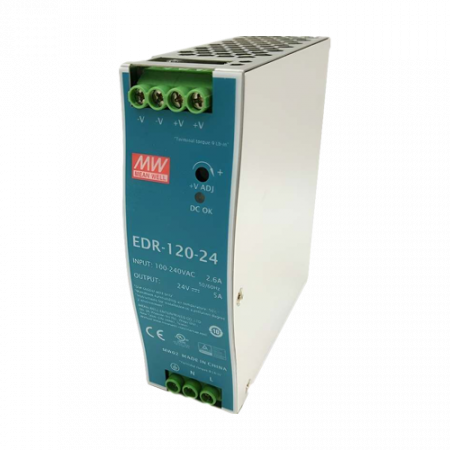 Sursa de alimentare in comutatie, 24V / 5A, sina DIN - MEAN WELL EDR-120-24 [1]