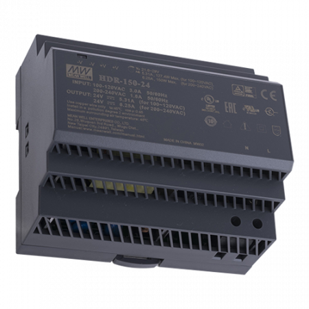 Surse de alimentare si UPS - Sursa de alimentare in comutatie, 24V / 6.25A, sina DIN - MEAN WELL HDR-150-24