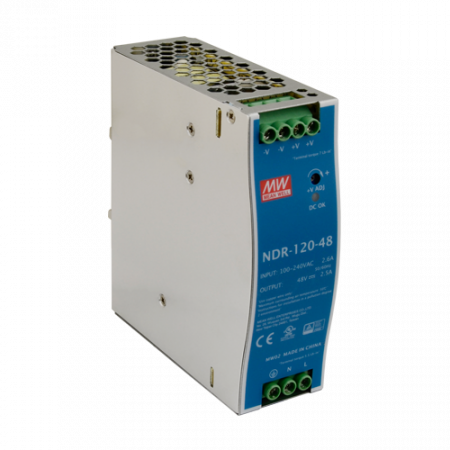 Surse de alimentare si UPS - Sursa de alimentare in comutatie, 48V/2.5A, 120W, sina DIN - MEAN WELL NDR-120-48