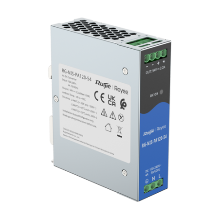 Sursa de alimentare in comutatie, 54V/2.2A, 120W, sina DIN - Ruijie Reyee RG-NIS-PA120-54 [2]