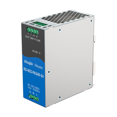 Supraveghere video - Sursa de alimentare in comutatie, 54V/4.4A, 240W, sina DIN - Ruijie Reyee RG-NIS-PA240-54