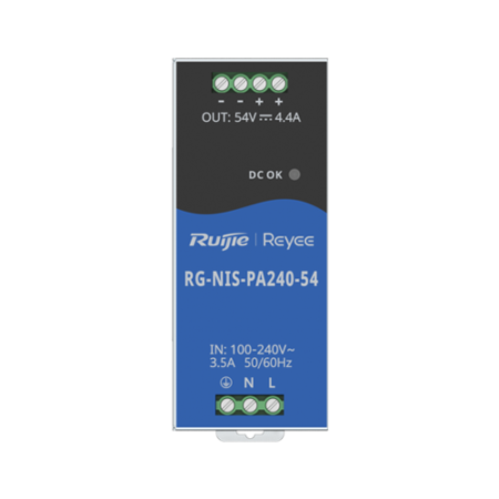 Sursa de alimentare in comutatie, 54V/4.4A, 240W, sina DIN - Ruijie Reyee RG-NIS-PA240-54 [1]