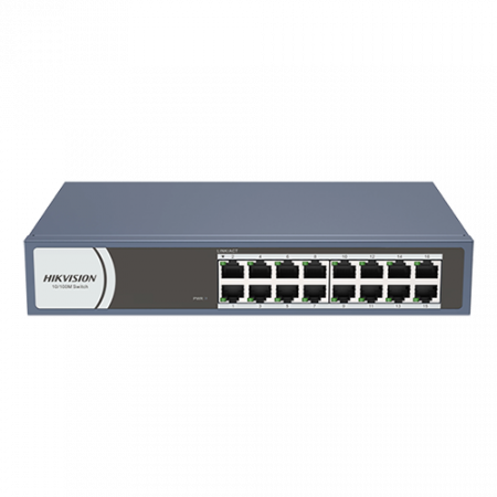Switch-uri de retea - Switch 16 porturi 10/100 Mbps RJ45 - HIKVISION DS-3E0116R-O