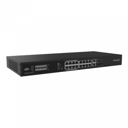 Switch 16 porturi PoE, 2 x Combo Uplink RJ45, Unmanaged - UNV NSW2020-16T2GC-POE-IN [1]