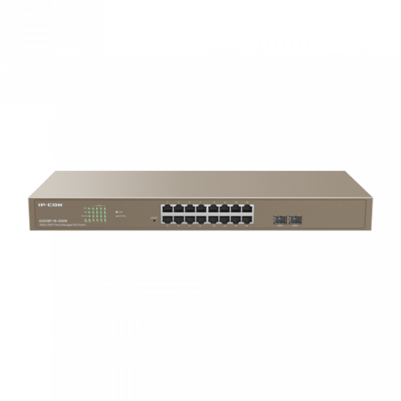 Switch-uri PoE - Switch 16 porturi PoE Gigabit, 2 porturi SFP Gigabit, Cloud Management - IP-COM G3318P-16-250W