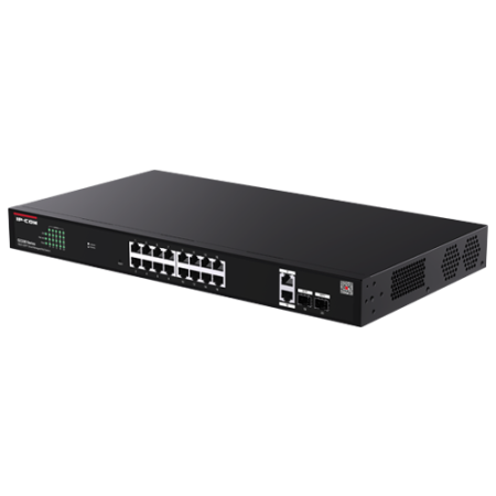 Switch-uri PoE - Switch 16 x RJ45 1G PoE, 2 x SFP 1G, 2 x RJ45 1G, Management, 1U - IP-COM G2220P-16-250W