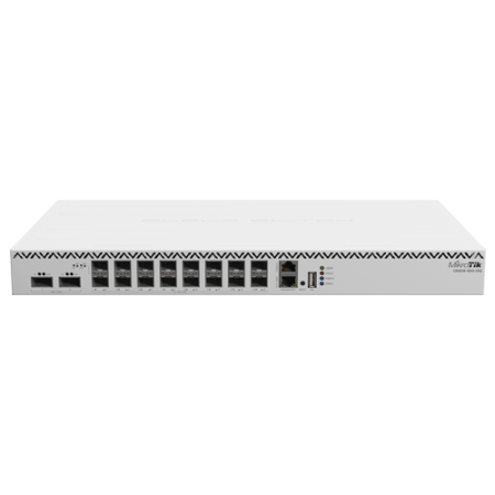 Switch-uri de retea - Switch 2 x QSF28 100G, 16 x SFP28 25G, 2 x RJ45 100 Mbps, 1U - MikroTik CRS518-16XS-2XQ-RM