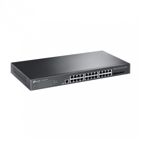 Switch 24 porturi RJ45 Gigabit, 4 x SFP+ 10G, Alimentare Baterie 12V, L2+ Management, 1U - TP-Link TL-SG3428X-UPS [2]