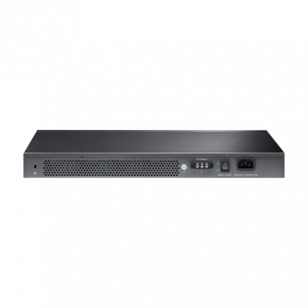 Switch 24 porturi RJ45 Gigabit, 4 x SFP+ 10G, Alimentare Baterie 12V, L2+ Management, 1U - TP-Link TL-SG3428X-UPS [1]
