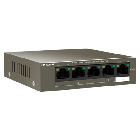 Switch 4 porturi Gigabit PoE, 1 port RJ45 Gigabit - IP-COM G1105P-4-63W [1]