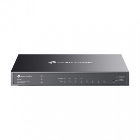 Switch-uri PoE - Switch 4 porturi RJ45 Gigabit PoE, 4 x RJ45 Gigabit, Buget PoE 62W, Management - TP-Link Omada SG2008P
