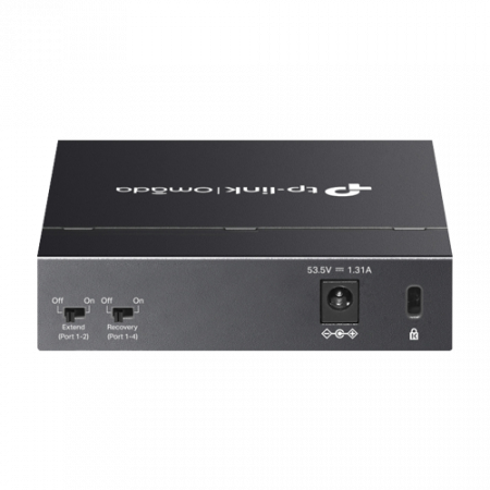 Switch 4 x RJ45 Gigabit PoE, 1 x RJ45 1G, Buget PoE 65W, Unanaged - TP-Link Omada DS105GP [1]