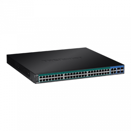 Switch-uri PoE - Switch 52 porturi Gigabit Web Smart, 48 x PoE+, 4 x Gigabit/SFP - TRENDnet TPE-5240WS