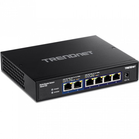 Switch-uri de retea - Switch 6 porturi, 4 x 2.5G si 2 x 10G , Fanless - TRENDnet TEG-S762