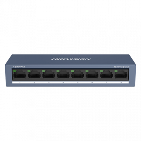 Switch-uri de retea - Switch 8 porturi 10/100 Mbps RJ45 - HIKVISION DS-3E0108-O