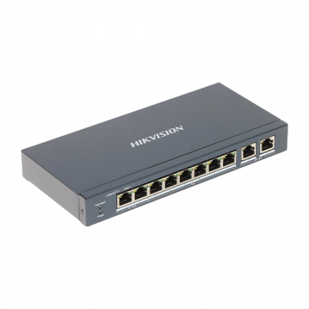Switch 8 porturi 100 Mbps, PoE at/bf/bt, Smart Management - HIKVISION DS-3E1310HP-EI [1]