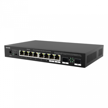 Switch-uri de retea - Switch 8 porturi 2.5 Gigabit, 2 porturi SFP 2.5 Gigabit - TENDA TND-TEM2010F