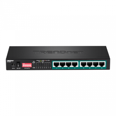 Switch 8 porturi Gigabit Long Range 200m PoE+ - TRENDnet TPE-LG80 [1]
