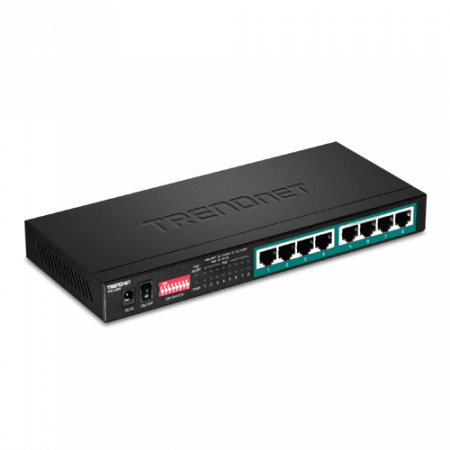 Switch-uri PoE - Switch 8 porturi Gigabit Long Range 200m PoE+ - TRENDnet TPE-LG80