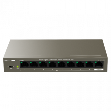 Switch-uri PoE - Switch 8 porturi Gigabit PoE, 1 x RJ45 Gigabit Uplink - IP-COM G1109P-8-102W