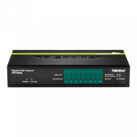 Switch 8 porturi Gigabit PoE/PoE+ 61W - TRENDnet TPE-TG82G [1]