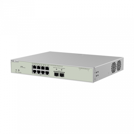 Switch 8 porturi RJ45 2.5G PoE++, 2 porturi SFP+ 10G, L3 Cloud Management - Ruijie RG-NBS5300-8MG2XS-UP [2]