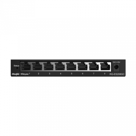 Switch-uri de retea - Switch 8 porturi RJ45 Gigabit, L2 Cloud Management - Ruijie RG-ES208GC