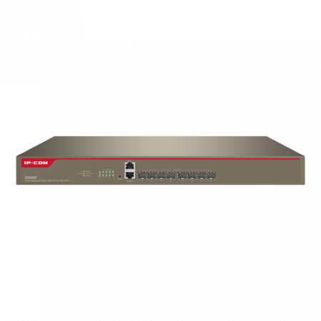 Switch 8 porturi SFP+ 10 Gbps, 2 porturi gestionare, management, 1U - IP-COM X5308F [1]
