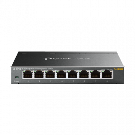 Switch-uri de retea - Switch Easy Smart, 8 porturi RJ45 Gigabit, Managed - TP-Link TL-SG108E