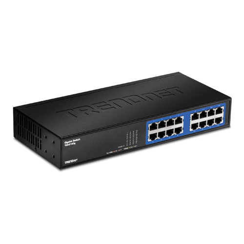Switch-uri de retea - Switch GREENnet 16 porturi Gigabit - TRENDnet TEG-S16DG