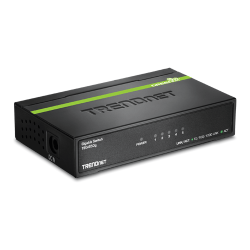 Switch-uri de retea - Switch GREENnet 5 porturi Gigabit - TRENDnet TEG-S50G