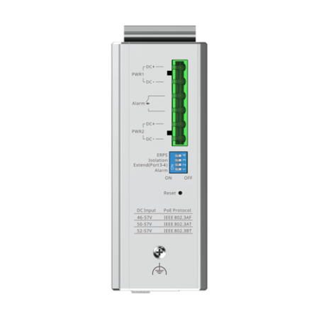 Switch industrial 3 x RJ45 1G PoE+, 1 x RJ45 1G Hi-PoE, 2 x SFP 1G, Cloud Management - Ruijie Reyee RG-NIS2100-4GT2SFP-HP [3]