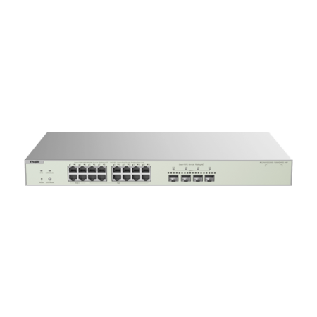Switch-uri PoE - Switch L2+, 12 x RJ45 2.5G PoE+, 4 x RJ45 2.5G Hi-PoE, 4 x SFP+ 10G, Cloud Management, 1U - Ruijie RG-NBS3300-16MG4XS-HP