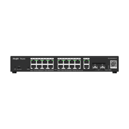 Switch L2, 16 x RJ45 1G PoE, 2 x SFP 1G, 2 x RJ45 1G, Cloud Management - Ruijie Reyee RG-ES220GS-P [1]